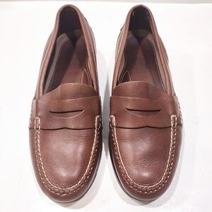 Country Club Custom All Leather Penny Loafer Men's 10 M US Coosa C.C. Tan Brown